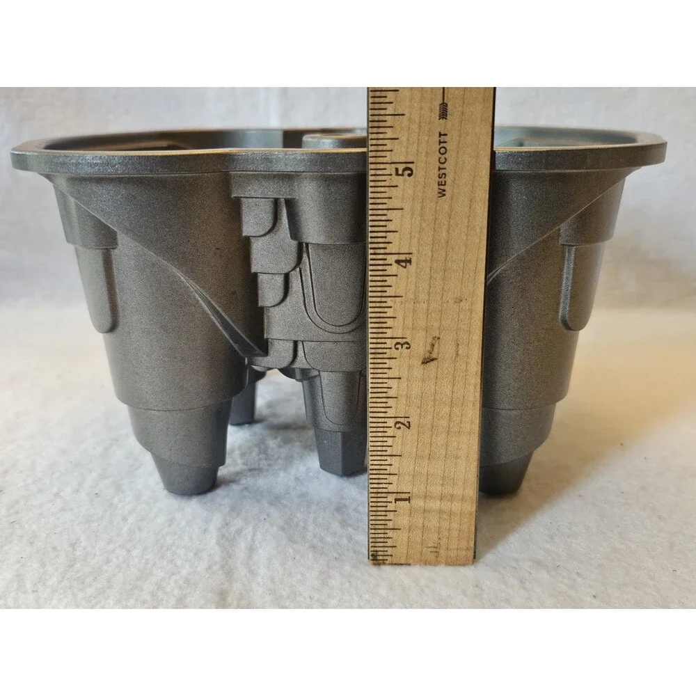 Vtg. Nordic Ware PALACE ROYALE Bundt Pan 10 Cup Silver Cast Aluminum 8